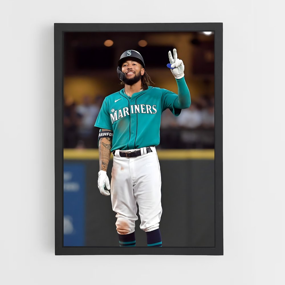 Poster Seattle mariners – affiche Baseball (vue 2)